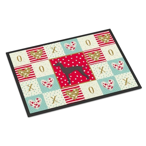 Carolines Treasures 18 x 27 in. Mexican Hairless Dog No.1 Love Indoor or Outdoor Mat CK5864MAT - main